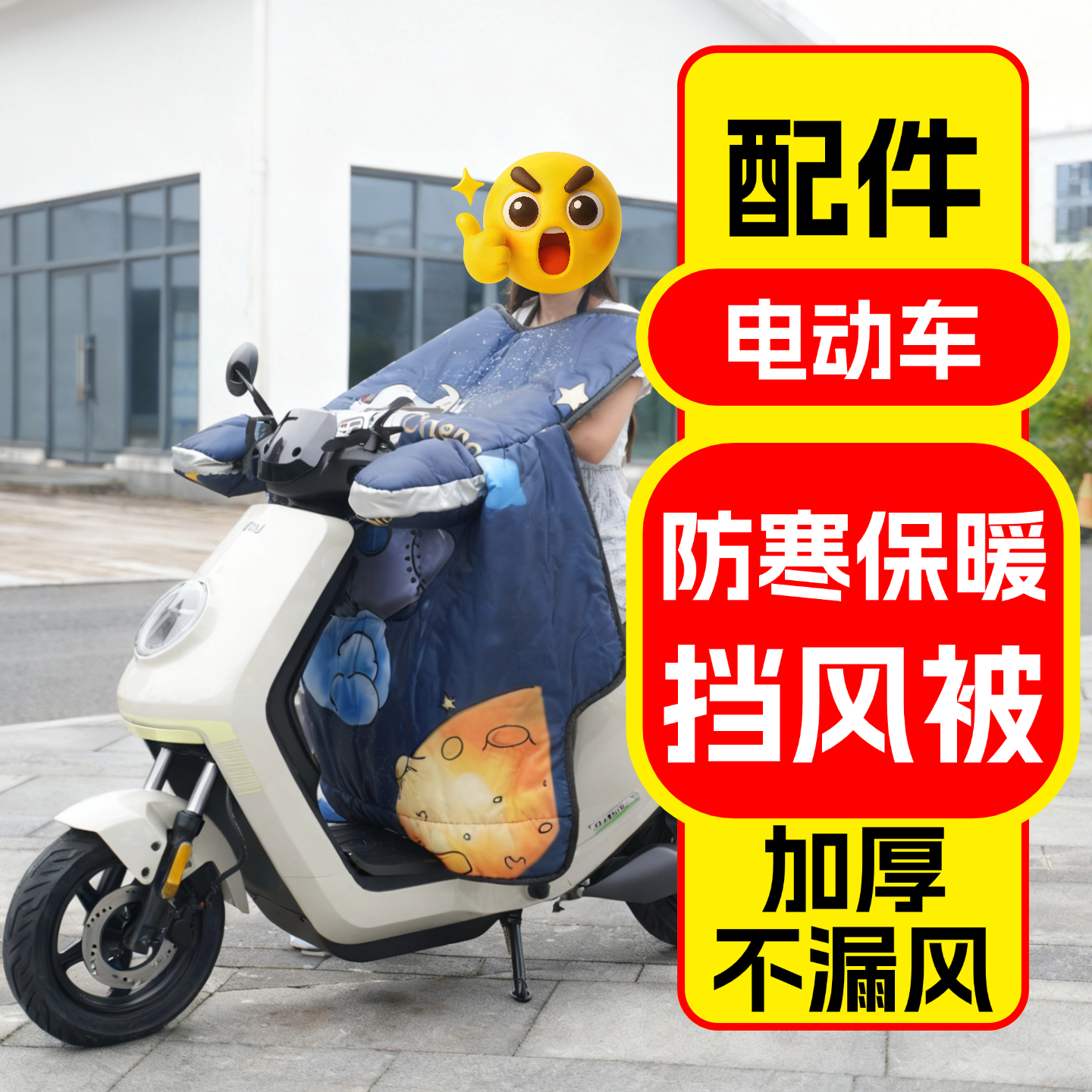 适用九号电动车挡风被防寒保暖套