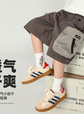 男童短裤夏季儿童裤子夏款工装裤2026薄款大童酷帅宽松休闲裤夏天