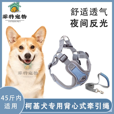 柯基犬专用背心狗绳子小型