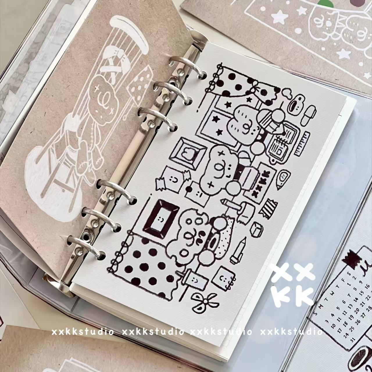 xxkk炫炫酷酷丨原创复古A6内页分隔页内页卡