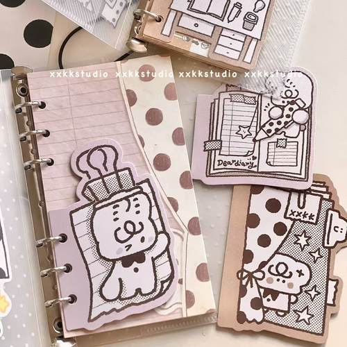 xxkk炫炫酷酷丨原创双面异形闪沙活页分隔页