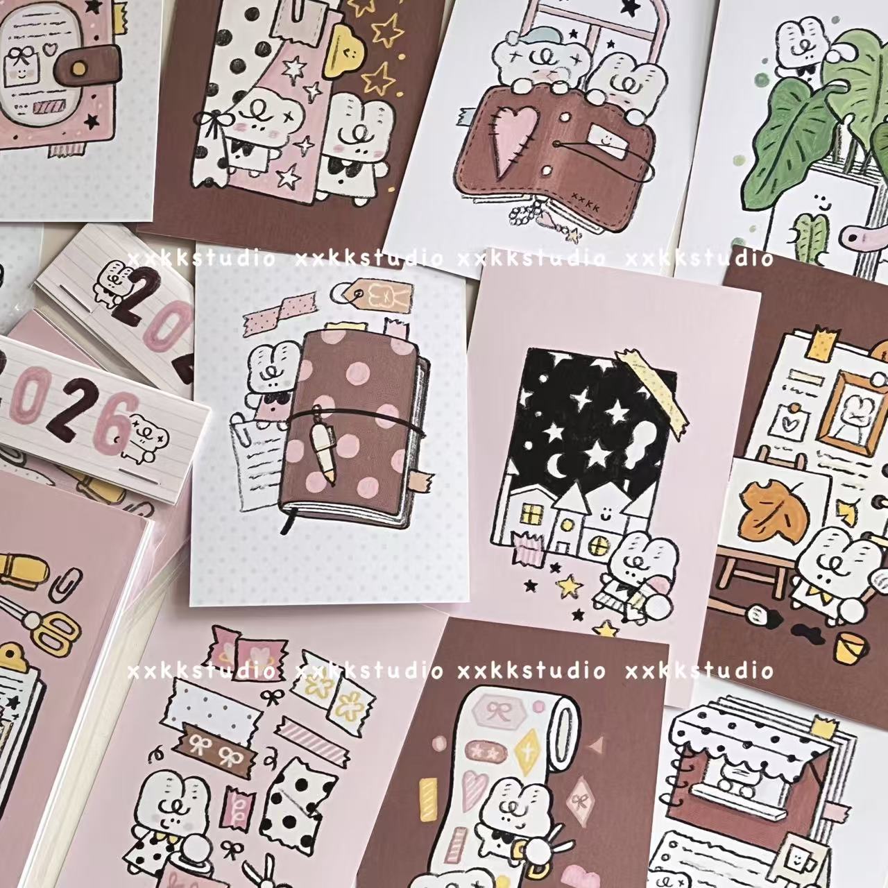 xxkk炫炫酷酷丨原创2026内页分隔页内页卡月历卡