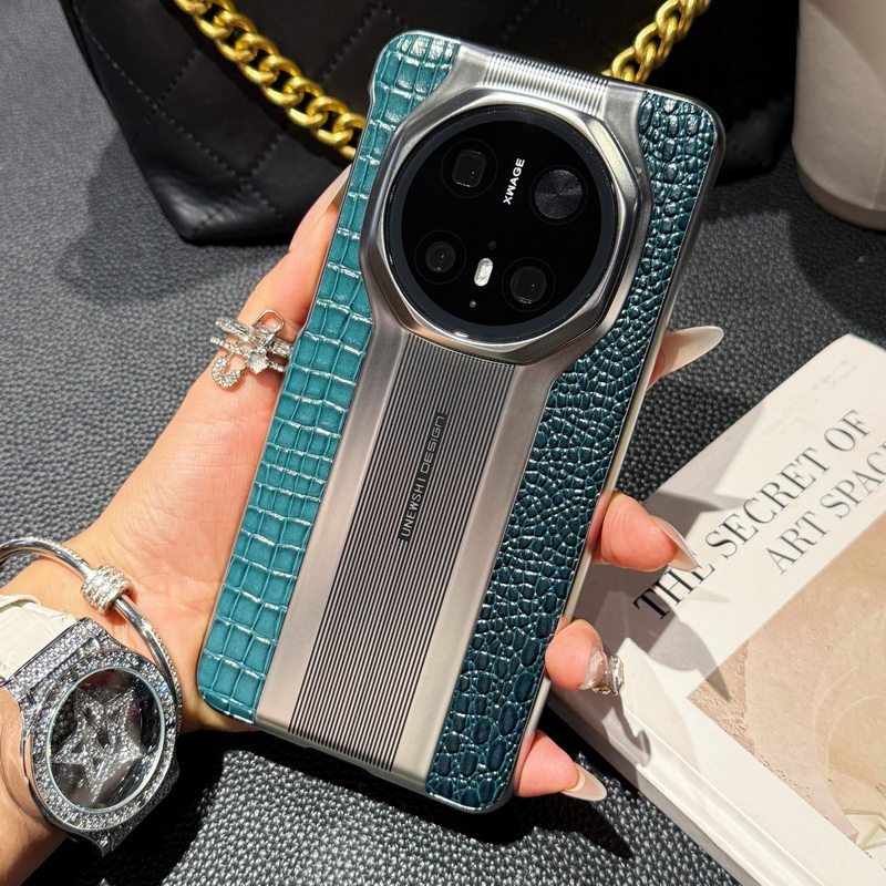 适用华为mate70RS手机壳电镀奢华mate70pro+/优享版保护套男女网红超薄mate70保护壳非凡大师真皮高级感皮套