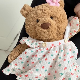 仅娃衣42巴纳布斯猪36巴塞罗熊huge娃衣服背带吊带碎花连衣裙套装