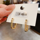 复古简约耳钉女韩国网红气质耳扣百搭耳环高级感耳饰2025新款 爆款