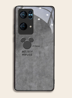 压印米奇适用OPPOreno7pro+手机壳6/5硅胶96findR17钢化玻璃a7293