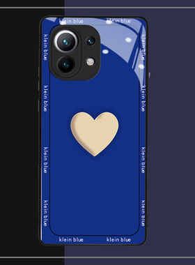 爱心蓝色适用小米12pro手机壳11ultra10青春cc9civi红米note11+87