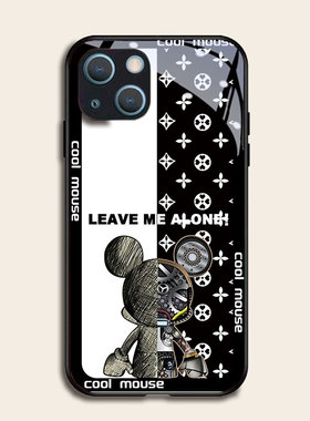 机械米奇熊适用苹果13pro手机壳12max11钢化玻璃iphone硅胶xr7sx8