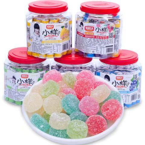 好彩头小样酸Q糖水果味糖软糖儿时糖果少女零食桶装糖果喜糖批发