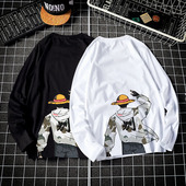 T恤男秋衣秋季 大码 2019男士 长袖 韩版 修身 纯棉休闲打底衫 潮流上衣