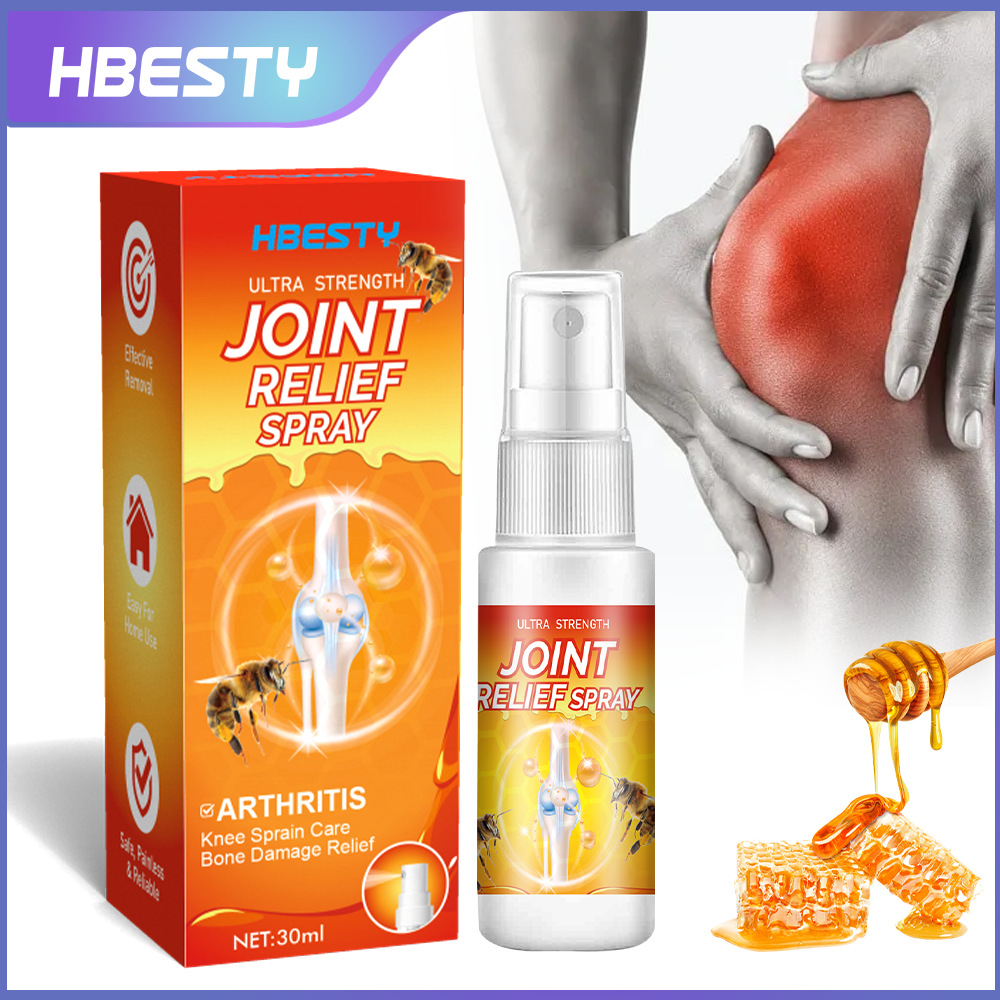 HBESTY 跨境蜂毒膝盖喷雾 膝盖关节外用按摩舒缓喷雾 30ml