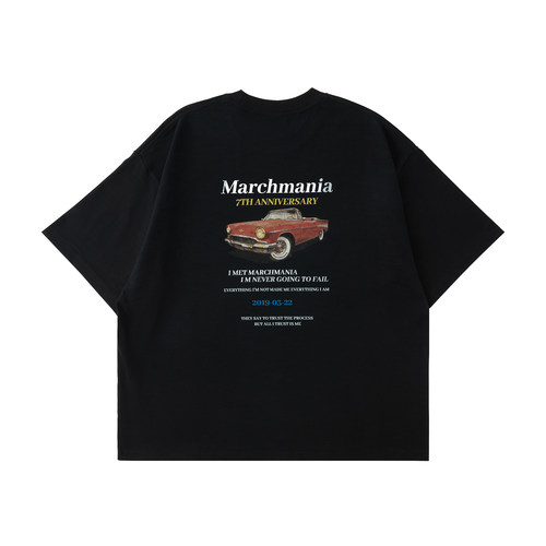 MARCHMANIA夏季新品竹节棉短袖