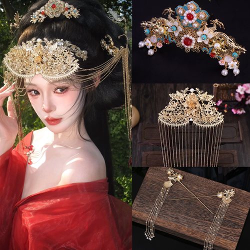 异域面帘国风发钗汉服唐制配饰