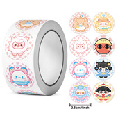 500贴一卷可爱卡通动漫儿童玩具贴纸可爱派对手账包装 饰贴画 装