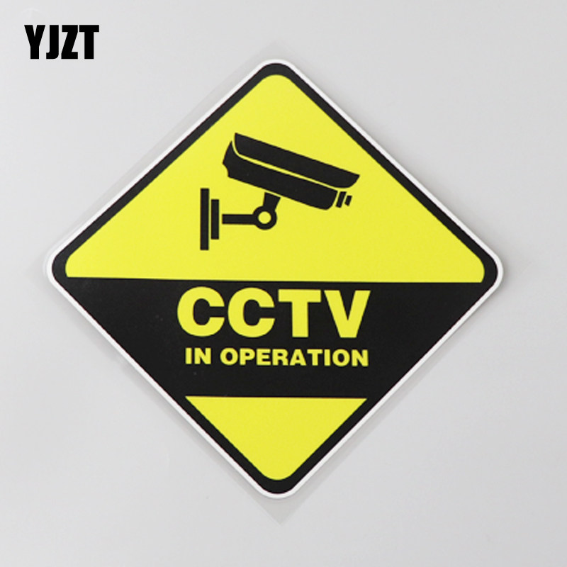 yjzt cctv in operation趣味文字搞怪个性汽车防水贴纸 cst571
