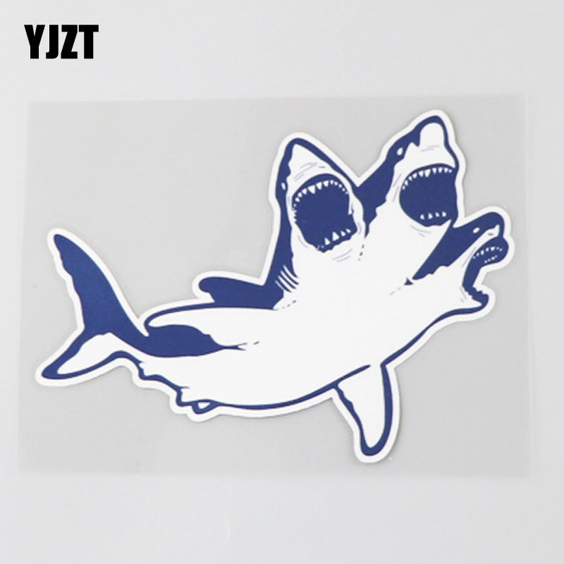 yjzt 个性 凶猛三头鲨 潮流车贴 车身遮挡划痕贴纸 cs8438