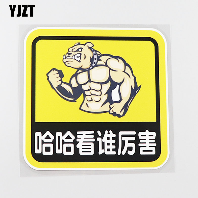 yjzt 个性汽车贴纸装饰防水个性文字看谁厉害搞笑车身贴纸 cs0994