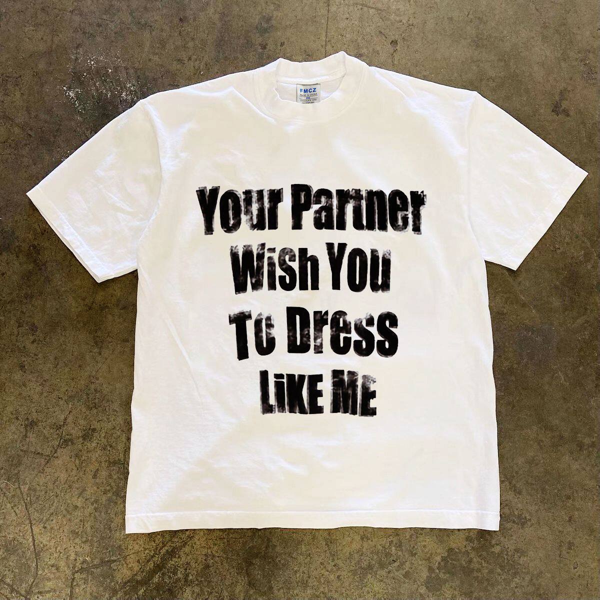 美式痞帅短袖T恤青年男女款四季ins潮牌街头宽松百搭简约短袖上衣