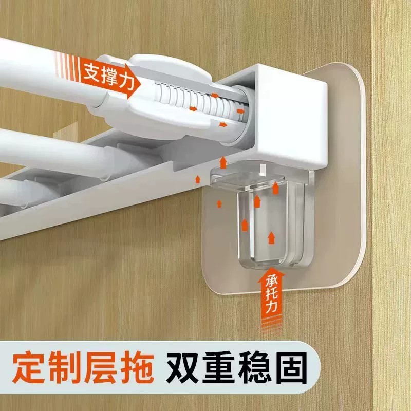 【下单立减50】免打孔层拖固定器浴室防滑收纳神器双重稳固承托力