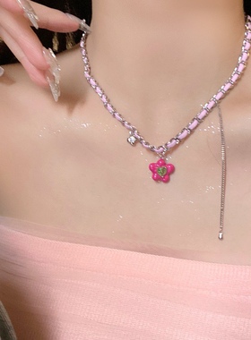 项链可爱配饰锁骨链女