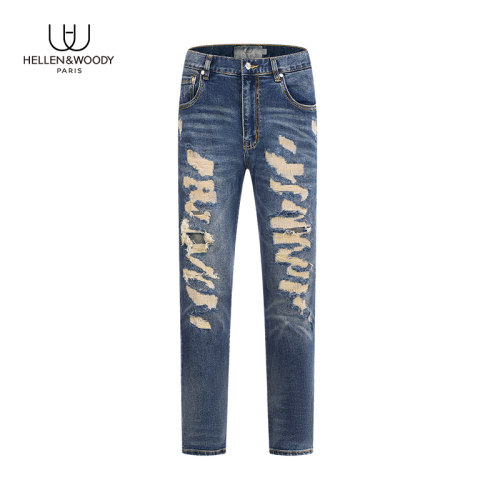 破洞潮流毛衣，宽松舒适，运动休闲