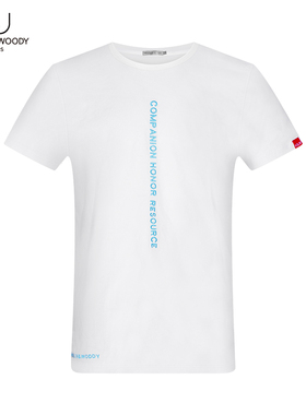 HW男装2026夏季新品短袖T恤纯棉体恤印花刺绣半袖ins打底衫潮流男