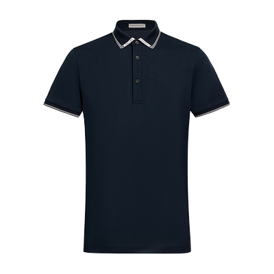 HW男装短袖商务休闲提花领Polo