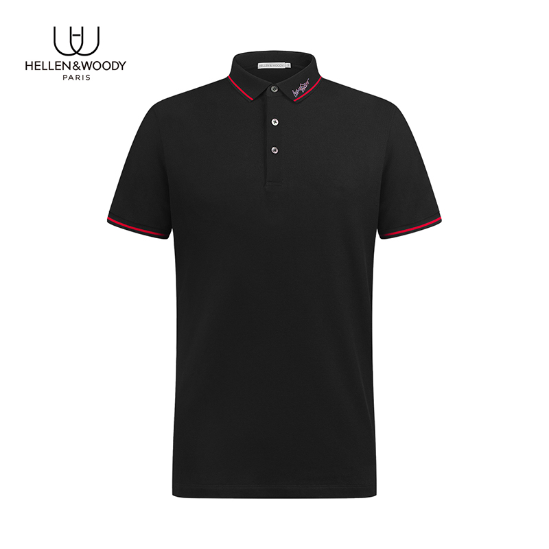 HW修身半袖短袖翻领休闲POLO衫