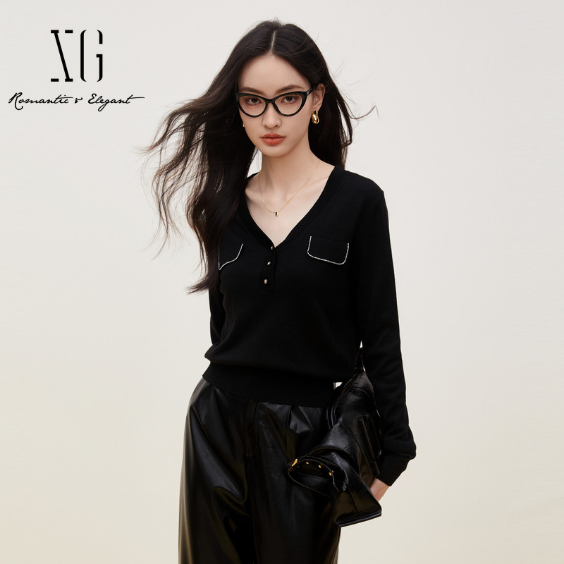 毛针织衫XI411022A390