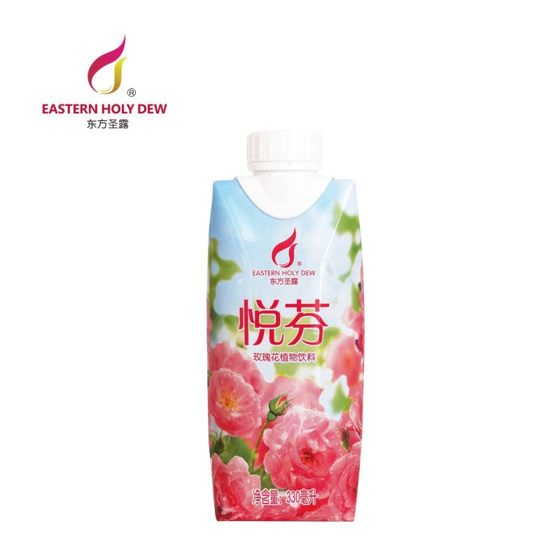 苦水玫瑰 东方天润悦芬玫瑰鲜花植物饮料 无添加12瓶*330ml