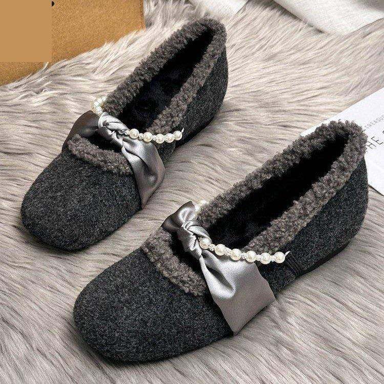 法式温柔仙女风毛毛鞋女2025新款秋冬外穿加绒保暖增高玛丽珍棉鞋,女鞋,棉鞋,淘宝优惠券,粉丝福利购,淘宝优惠卷