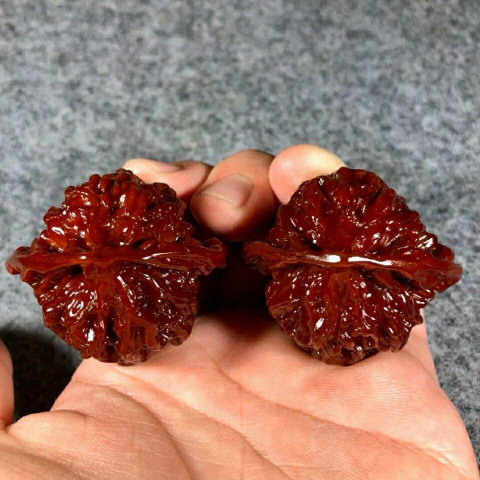 文玩核桃机刷包浆玉化核桃官帽核桃苹果园狮子头三棱四棱蛤蟆头雕