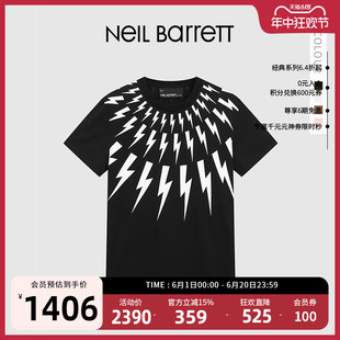 纯棉短袖 NEIL 经典 男式 闪电 22夏季 尼奥贝奈特 T恤 BARRETT