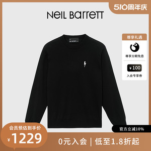 【闪电系列】NEIL BARRETT/尼奥贝奈特2023男式长袖针织羊毛衫