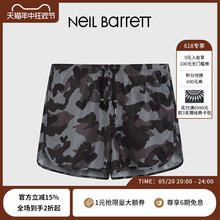 短裤 NEIL BARRETT 男式 迷彩短板沙滩裤 尼奥贝奈特2023秋冬新款