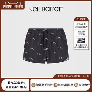 爱心黑色 休闲轻薄酷百搭潮流轻便短裤 Barrett2024春夏男式 Neil