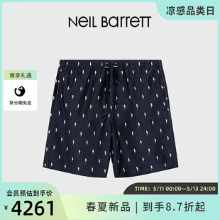 闪电藏蓝 休闲轻薄沙滩百搭潮流透气短裤 Barrett2024春夏男式 Neil