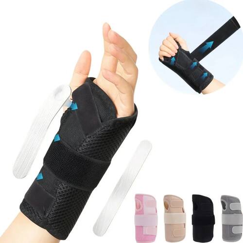 Fixed Wrist Brace for Men and Women, Detachable Aluminum Sup