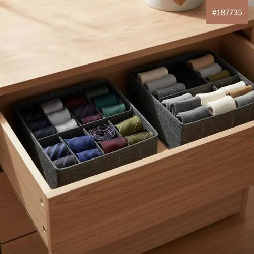 Foldable Underwear Organizer – Bra, Sock & Panty Storage Bo