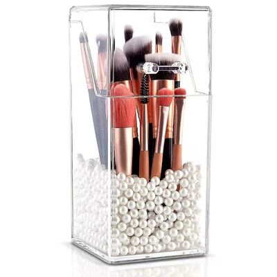 Makeup Brushes Storage Box Transparent Multifunctional Stora