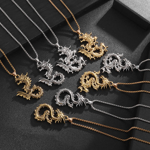 Zodiac Dragon Necklace Personalized Sweater Chain Jewelry