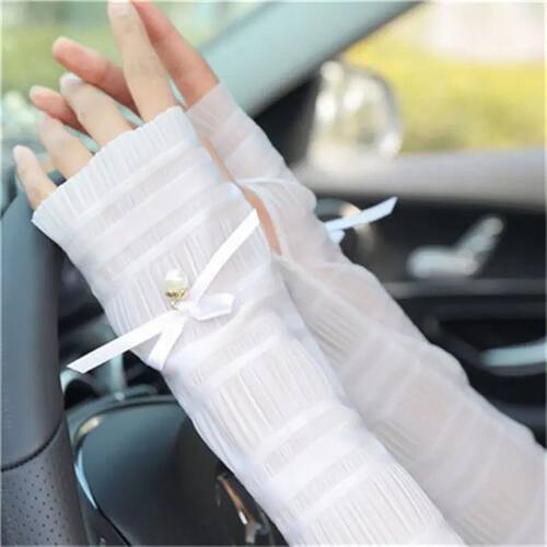 New Design Women's Summer Sunscreen Anti-UV Gloves with Lace