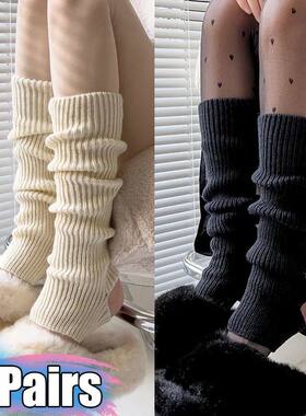 1/2pair Lolita Long Socks for Women Leg Warmers Knitted Stoc