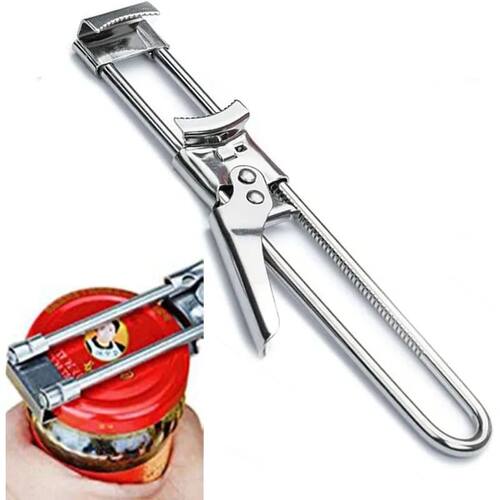 Adjustable Multi-Function Bottle Opener Stainless Steel Lids