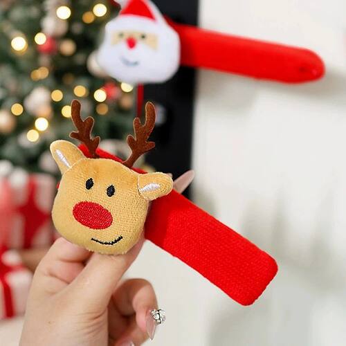 Christmas Door Handle Decorations with Hanging Bells Santa C
