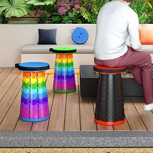 Rainbow Folding Chair, Portable and Retractable Chair for Ho