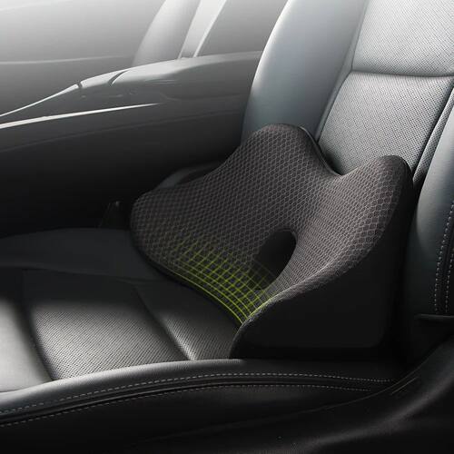 Ergonomic Car Lumbar Support Pillow - Memory Foam Lower Back