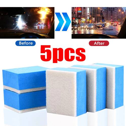 Car Glass Oil Film Cleaning Sponge Wiper Polishing Sponges C