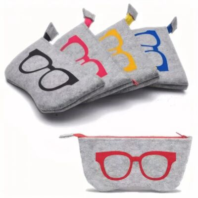 1/2/3 Glasses Bags in Pink/blue, Portable Glasses and Cosmet