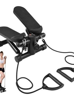 Mini Stepper For Exercise At Home With Resistance Bands LCD